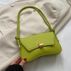 Small green handbag